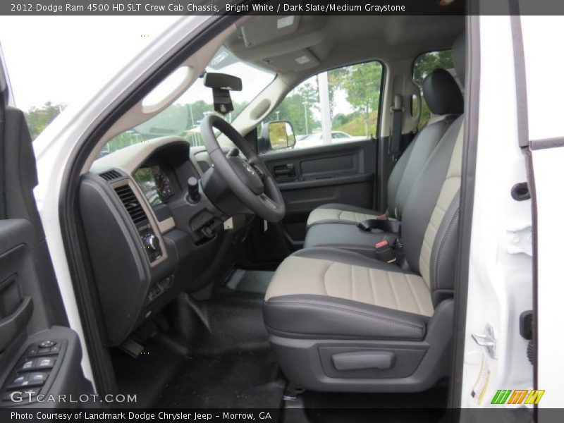Bright White / Dark Slate/Medium Graystone 2012 Dodge Ram 4500 HD SLT Crew Cab Chassis
