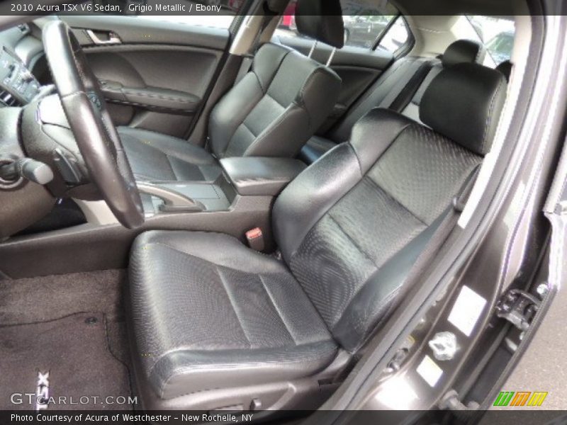 Grigio Metallic / Ebony 2010 Acura TSX V6 Sedan