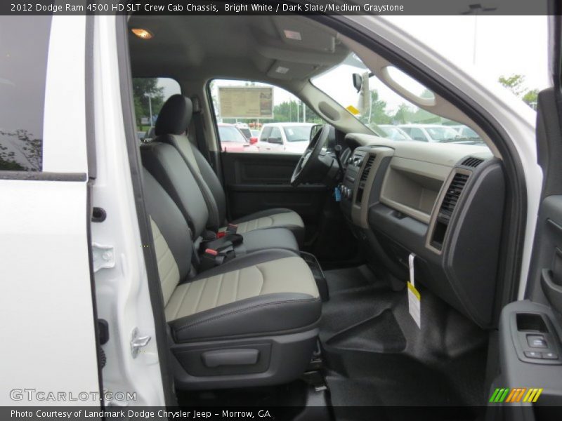 Bright White / Dark Slate/Medium Graystone 2012 Dodge Ram 4500 HD SLT Crew Cab Chassis