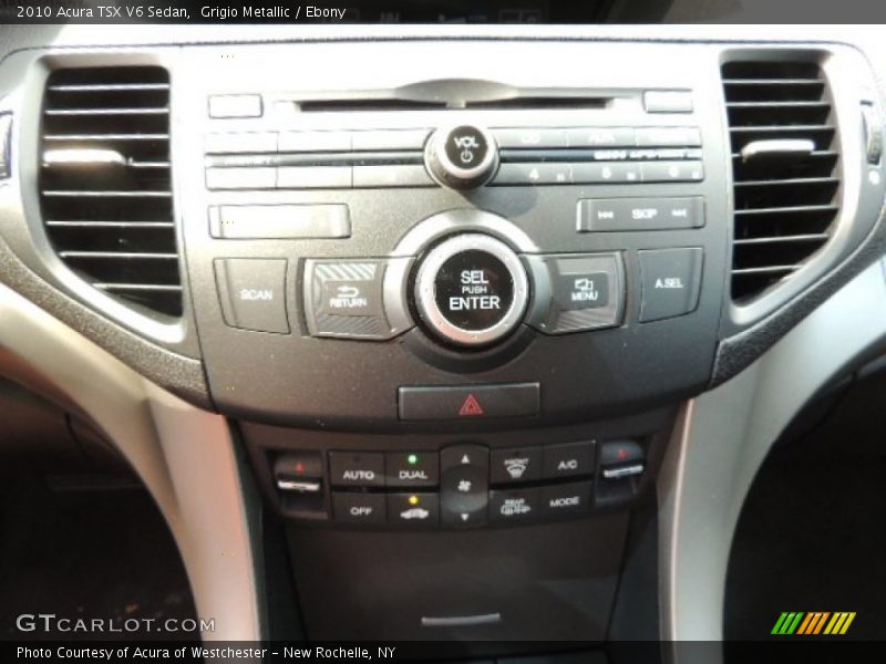 Grigio Metallic / Ebony 2010 Acura TSX V6 Sedan