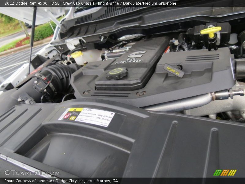 Bright White / Dark Slate/Medium Graystone 2012 Dodge Ram 4500 HD SLT Crew Cab Chassis