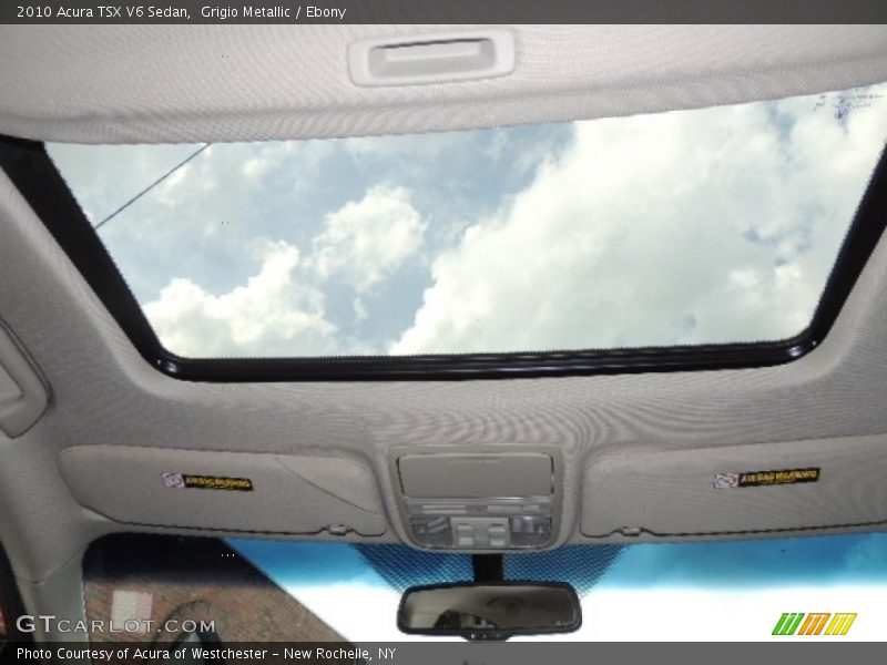 Grigio Metallic / Ebony 2010 Acura TSX V6 Sedan