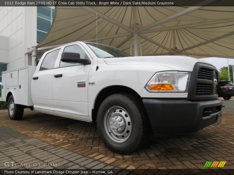 Bright White / Dark Slate/Medium Graystone 2012 Dodge Ram 2500 HD ST Crew Cab Utility Truck