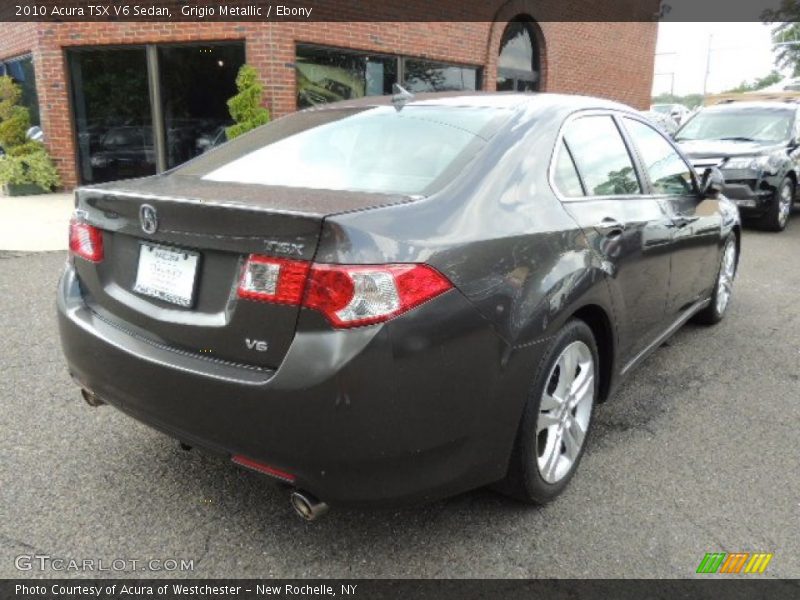 Grigio Metallic / Ebony 2010 Acura TSX V6 Sedan