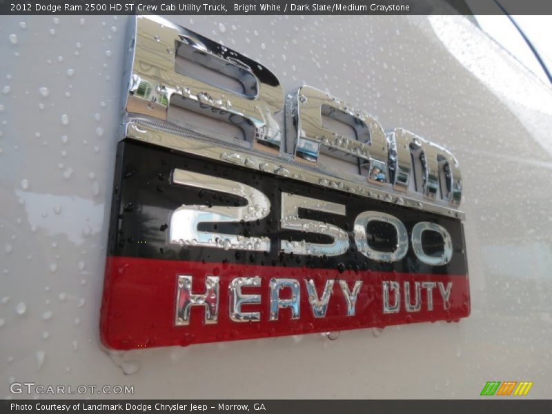 Bright White / Dark Slate/Medium Graystone 2012 Dodge Ram 2500 HD ST Crew Cab Utility Truck