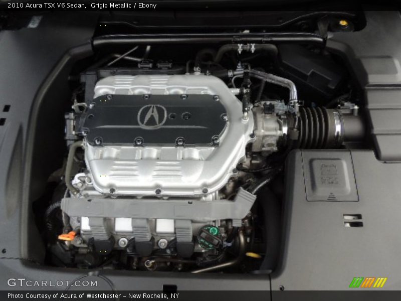 Grigio Metallic / Ebony 2010 Acura TSX V6 Sedan