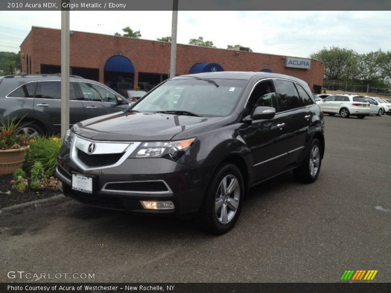 Grigio Metallic / Ebony 2010 Acura MDX
