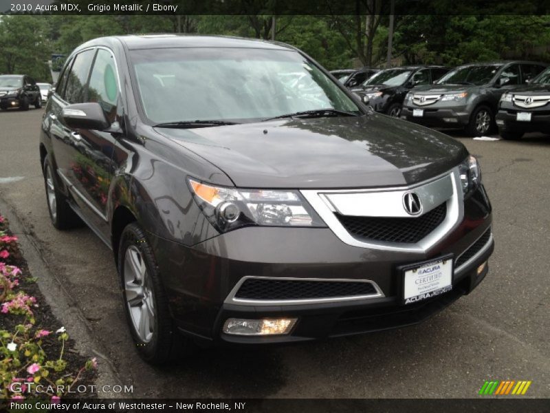 Grigio Metallic / Ebony 2010 Acura MDX