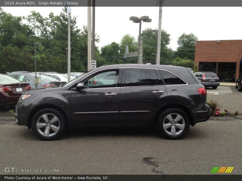 Grigio Metallic / Ebony 2010 Acura MDX