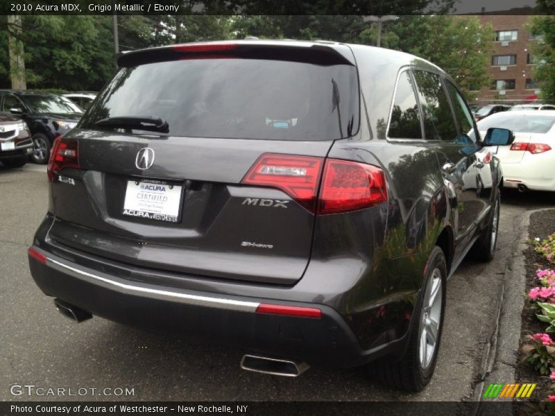 Grigio Metallic / Ebony 2010 Acura MDX