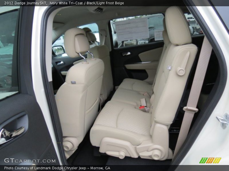 Ivory White Tri-Coat / Black/Light Frost Beige 2012 Dodge Journey SXT
