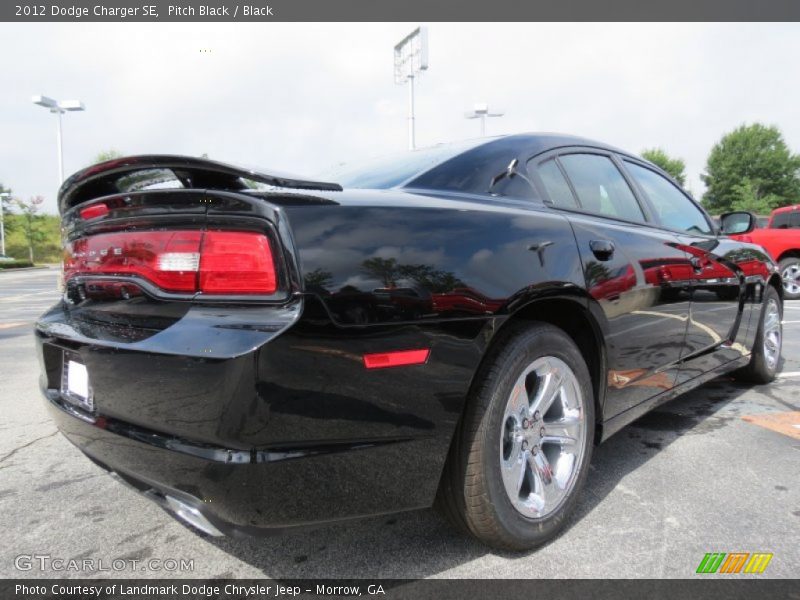 Pitch Black / Black 2012 Dodge Charger SE