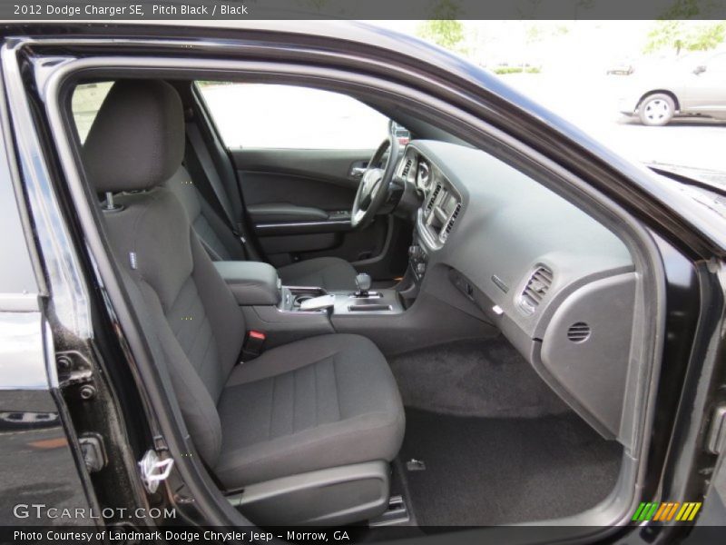 Pitch Black / Black 2012 Dodge Charger SE