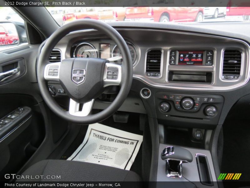 Pitch Black / Black 2012 Dodge Charger SE
