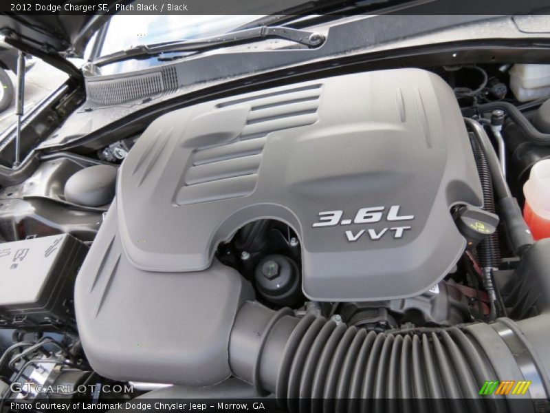Pitch Black / Black 2012 Dodge Charger SE