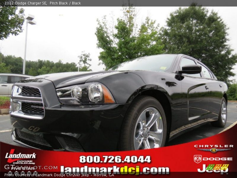 Pitch Black / Black 2012 Dodge Charger SE