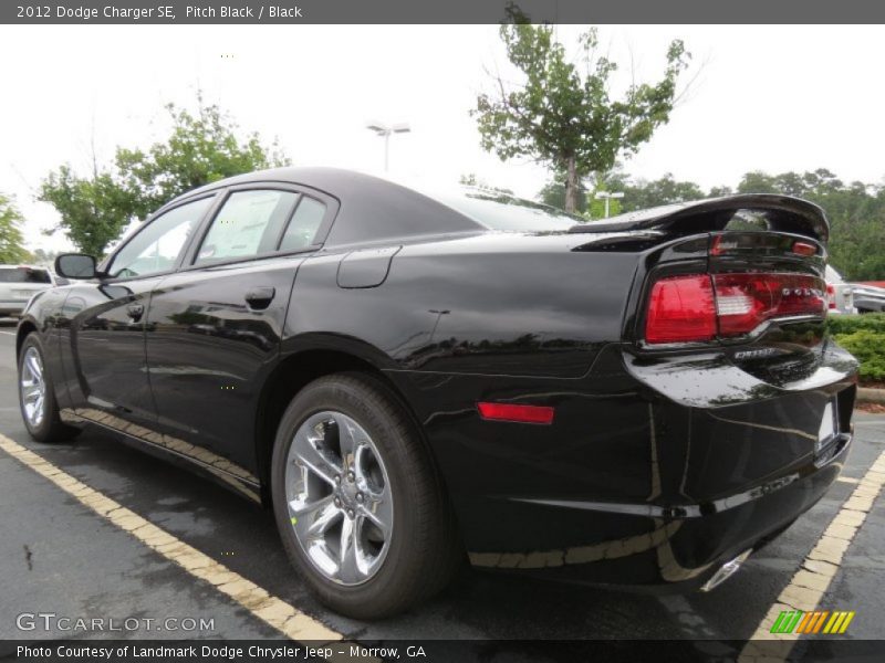 Pitch Black / Black 2012 Dodge Charger SE