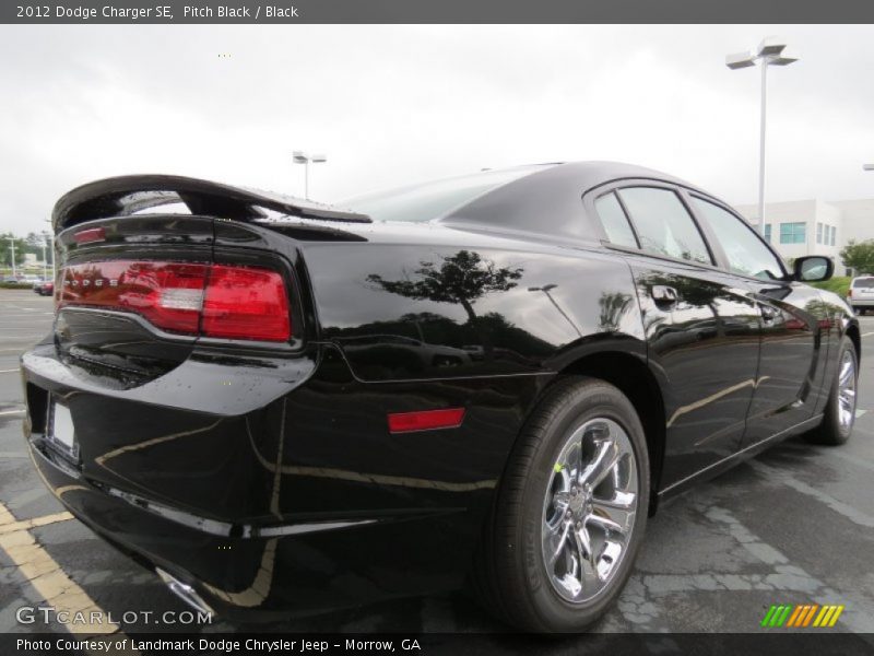 Pitch Black / Black 2012 Dodge Charger SE