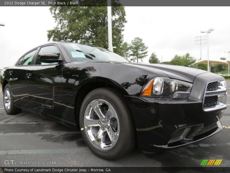 Pitch Black / Black 2012 Dodge Charger SE