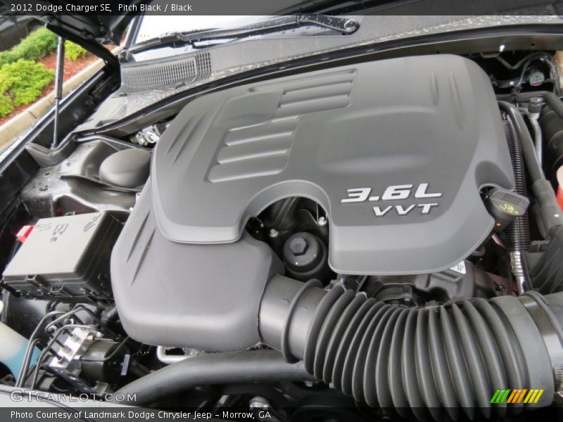 Pitch Black / Black 2012 Dodge Charger SE