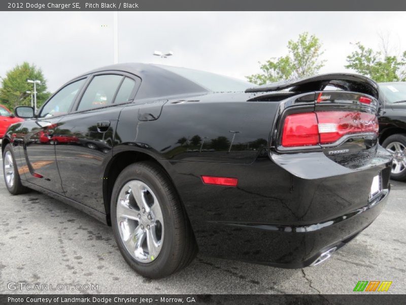 Pitch Black / Black 2012 Dodge Charger SE
