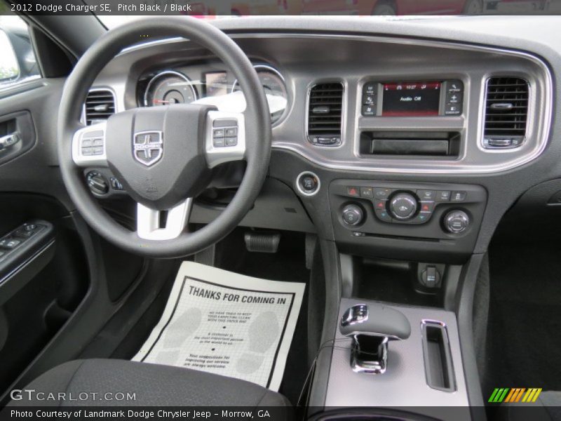 Pitch Black / Black 2012 Dodge Charger SE