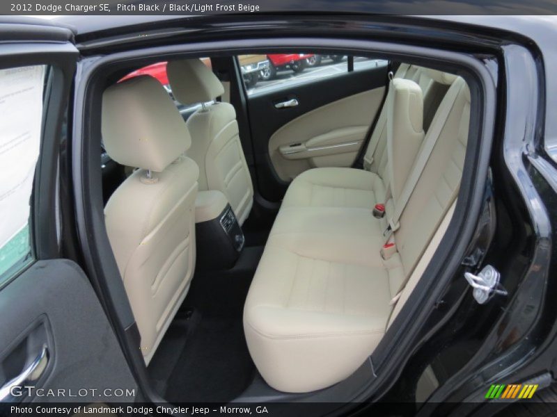 Pitch Black / Black/Light Frost Beige 2012 Dodge Charger SE