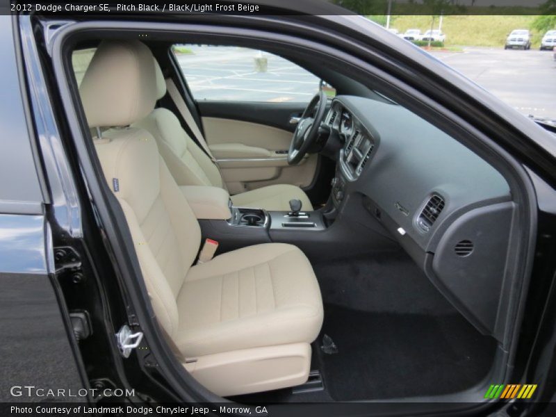 Pitch Black / Black/Light Frost Beige 2012 Dodge Charger SE