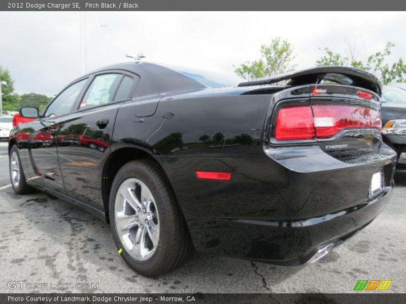 Pitch Black / Black 2012 Dodge Charger SE