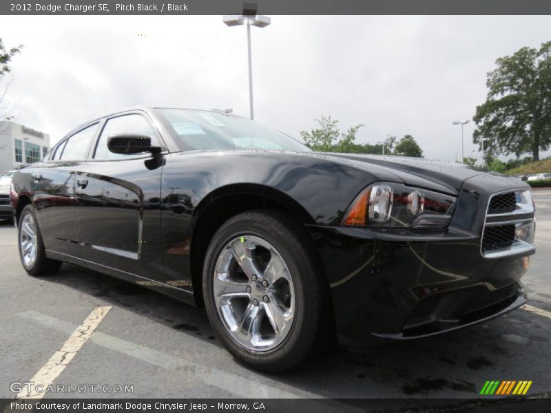 Pitch Black / Black 2012 Dodge Charger SE