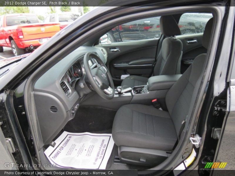 Pitch Black / Black 2012 Dodge Charger SE