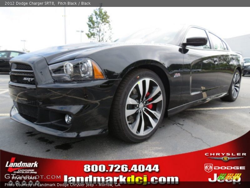 Pitch Black / Black 2012 Dodge Charger SRT8