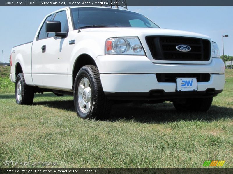 Oxford White / Medium Graphite 2004 Ford F150 STX SuperCab 4x4