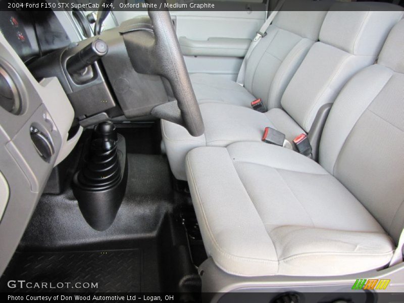 Oxford White / Medium Graphite 2004 Ford F150 STX SuperCab 4x4