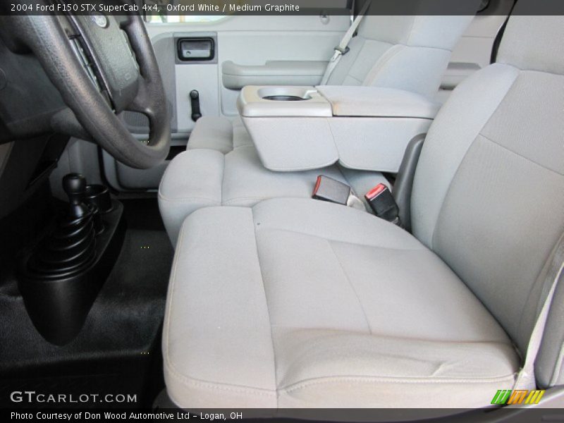 Oxford White / Medium Graphite 2004 Ford F150 STX SuperCab 4x4