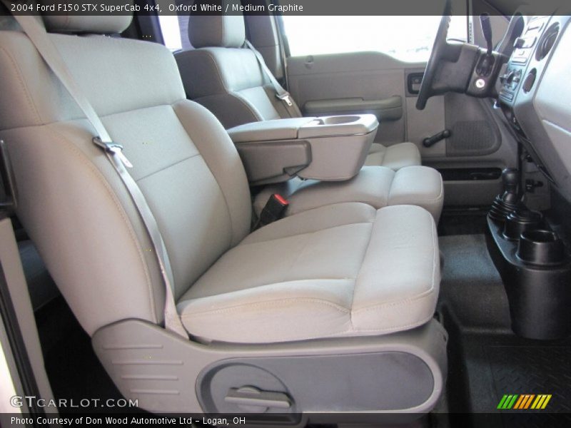 Oxford White / Medium Graphite 2004 Ford F150 STX SuperCab 4x4