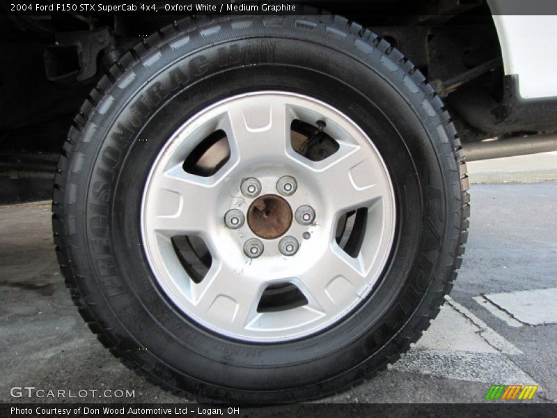 Oxford White / Medium Graphite 2004 Ford F150 STX SuperCab 4x4