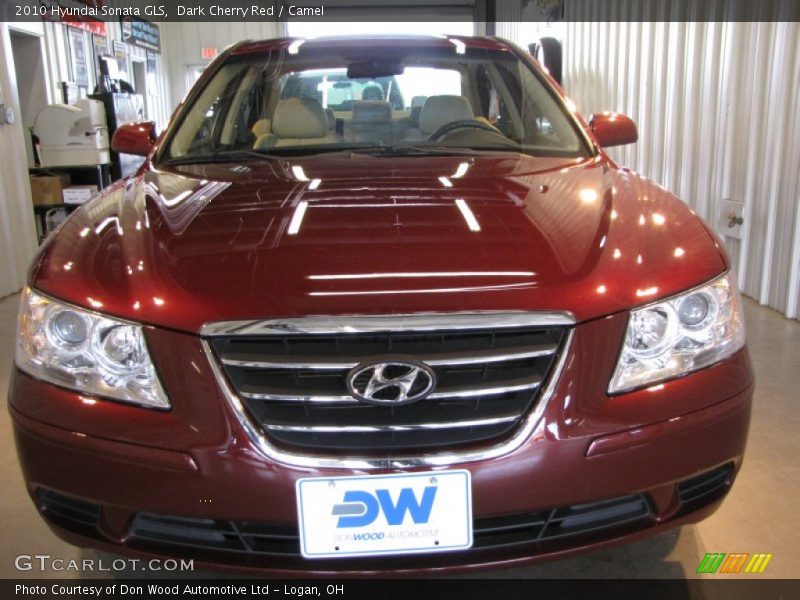 Dark Cherry Red / Camel 2010 Hyundai Sonata GLS