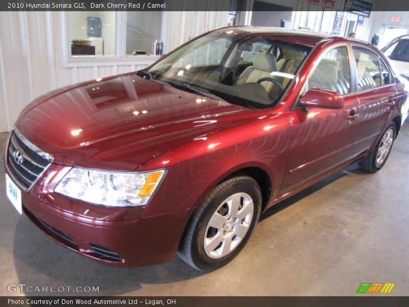 Dark Cherry Red / Camel 2010 Hyundai Sonata GLS