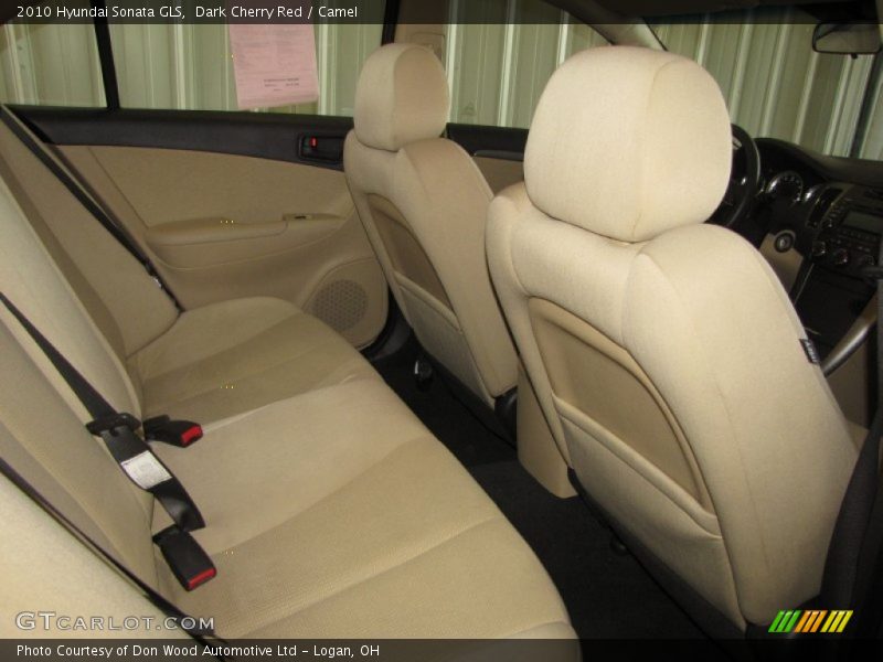Dark Cherry Red / Camel 2010 Hyundai Sonata GLS