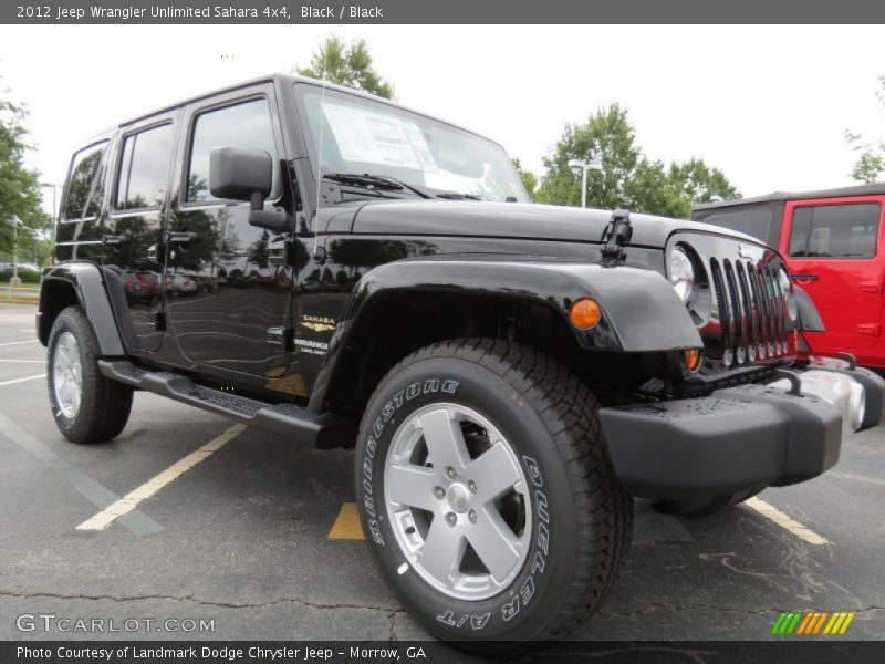 Front 3/4 View of 2012 Wrangler Unlimited Sahara 4x4