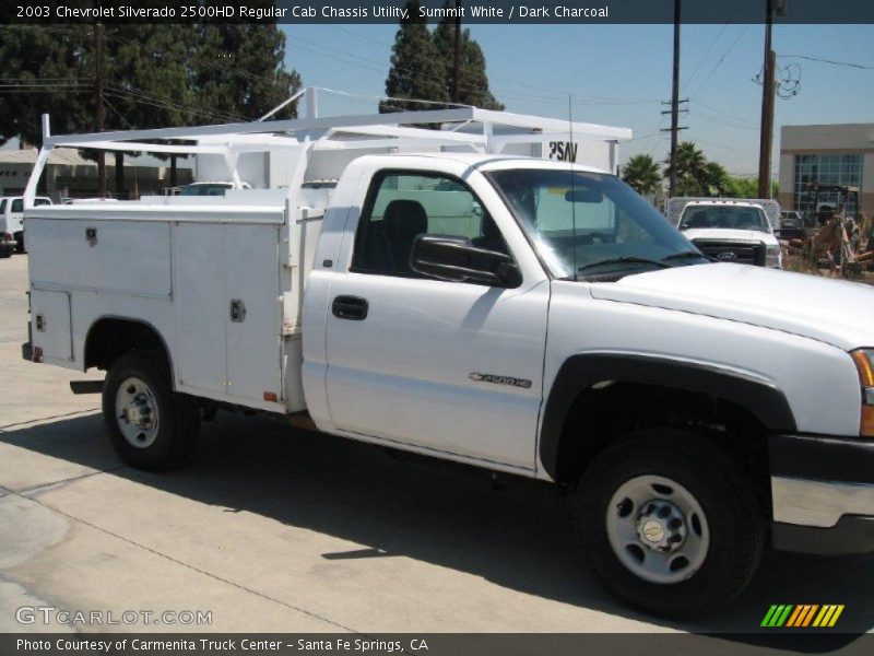 Summit White / Dark Charcoal 2003 Chevrolet Silverado 2500HD Regular Cab Chassis Utility