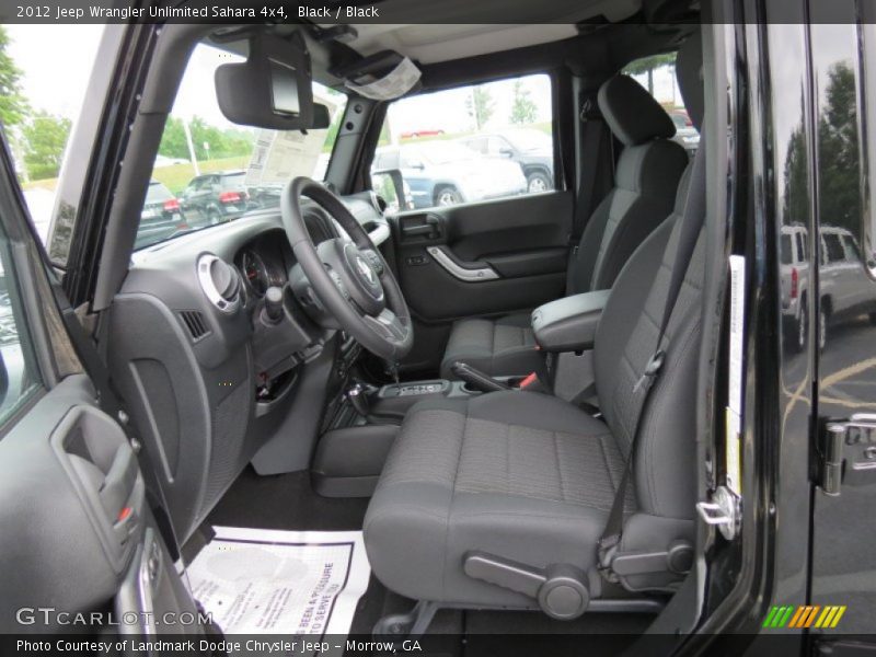  2012 Wrangler Unlimited Sahara 4x4 Black Interior