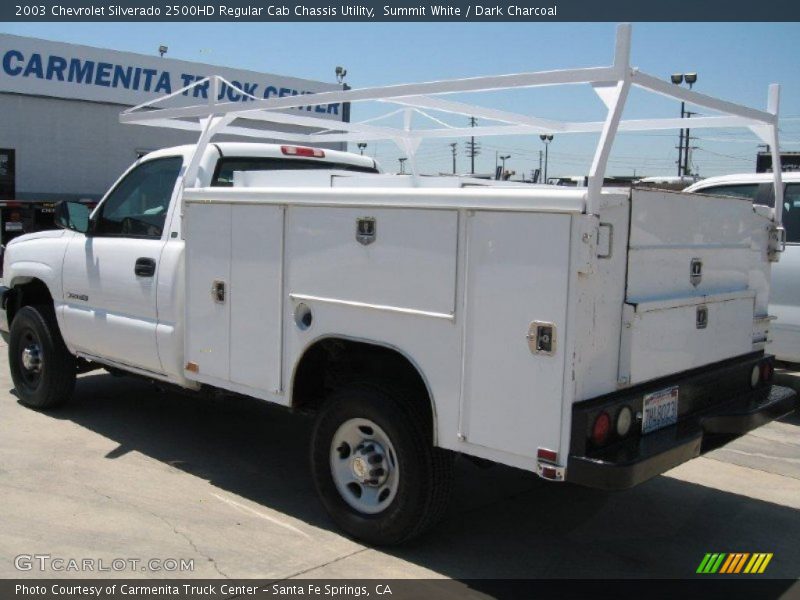 Summit White / Dark Charcoal 2003 Chevrolet Silverado 2500HD Regular Cab Chassis Utility