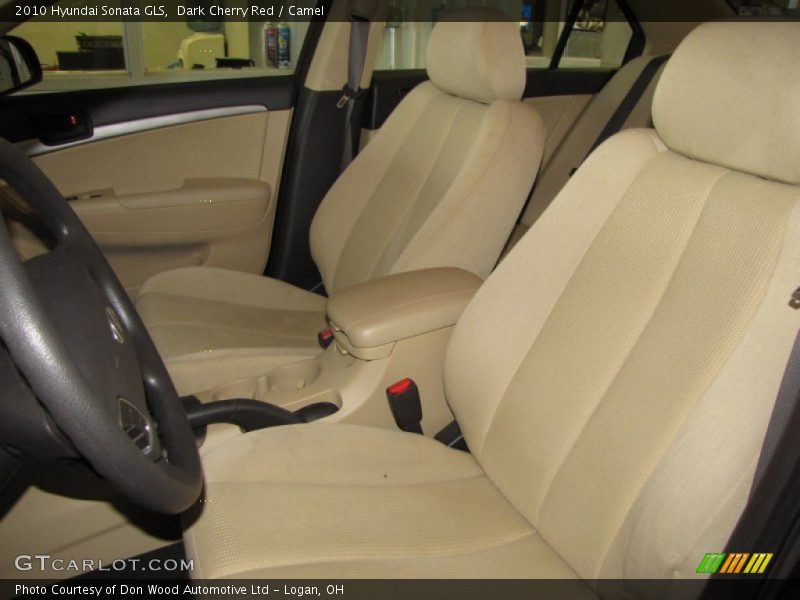 Dark Cherry Red / Camel 2010 Hyundai Sonata GLS
