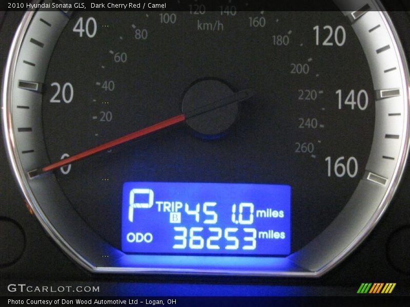 Dark Cherry Red / Camel 2010 Hyundai Sonata GLS