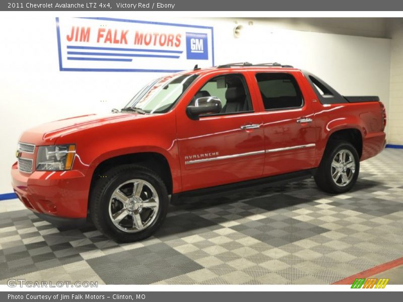 Victory Red / Ebony 2011 Chevrolet Avalanche LTZ 4x4