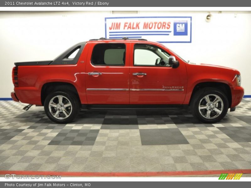 Victory Red / Ebony 2011 Chevrolet Avalanche LTZ 4x4