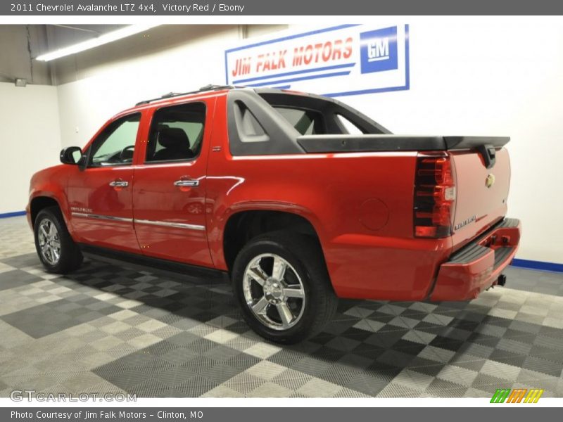 Victory Red / Ebony 2011 Chevrolet Avalanche LTZ 4x4