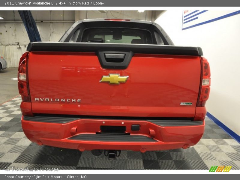 Victory Red / Ebony 2011 Chevrolet Avalanche LTZ 4x4